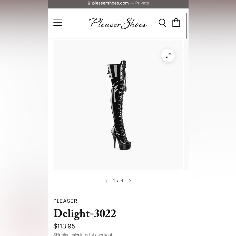 Delight 3022 lace up thigh high black boots size 11